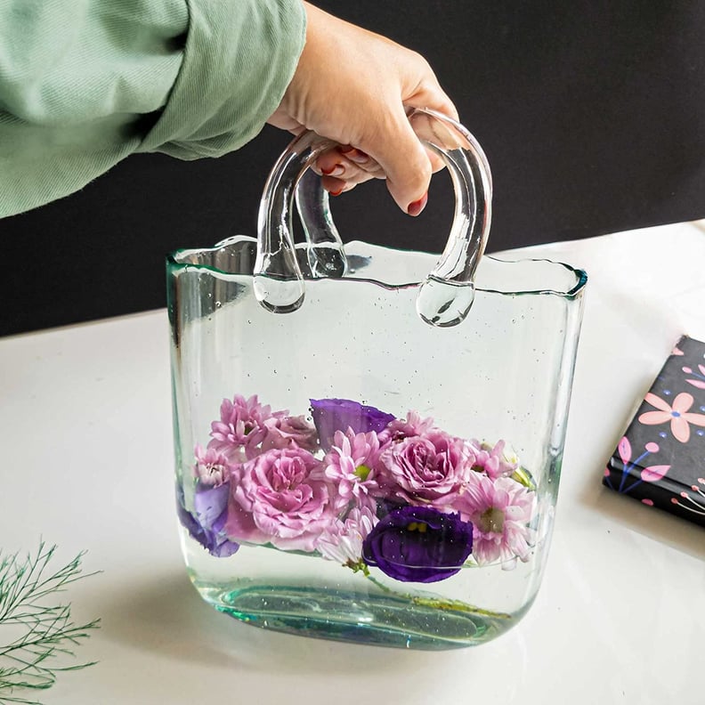 Shop the Amazon Glass Purse Flower Vases Trending on TikTok