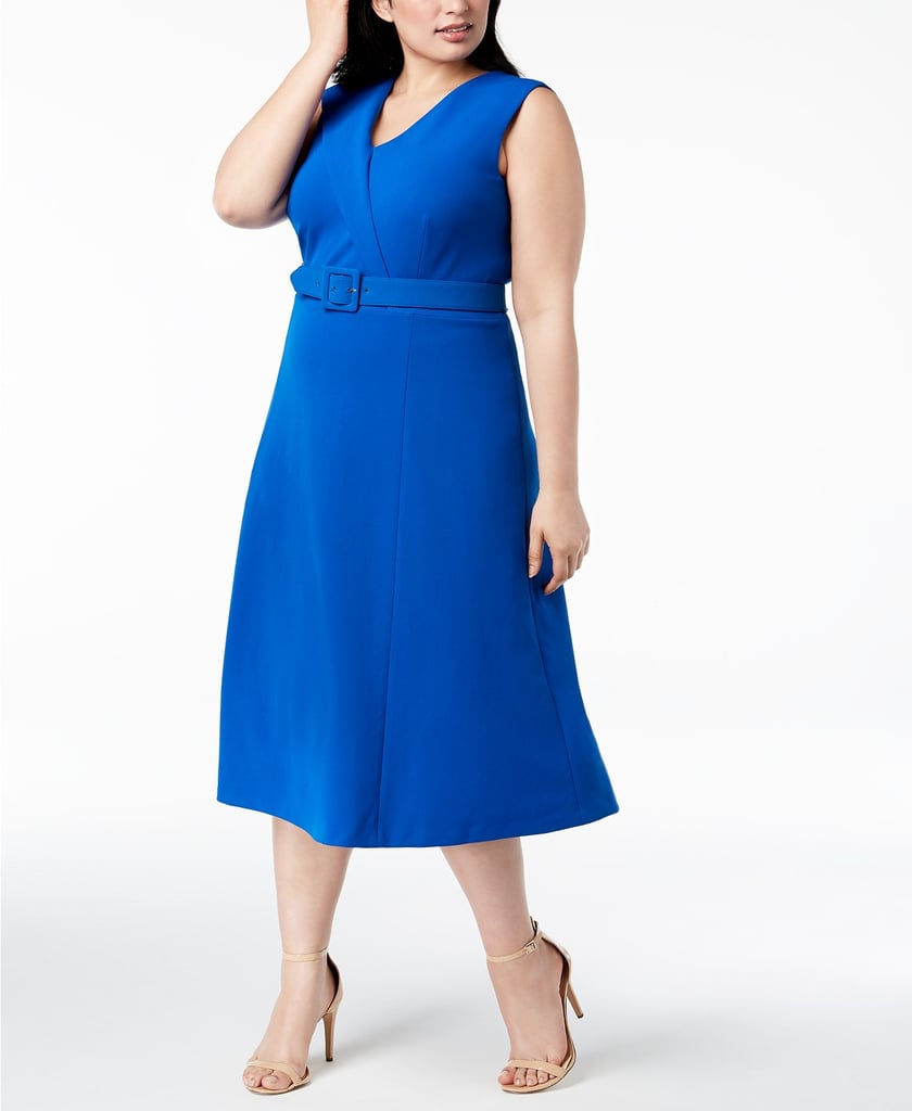 calvin klein dresses royal blue