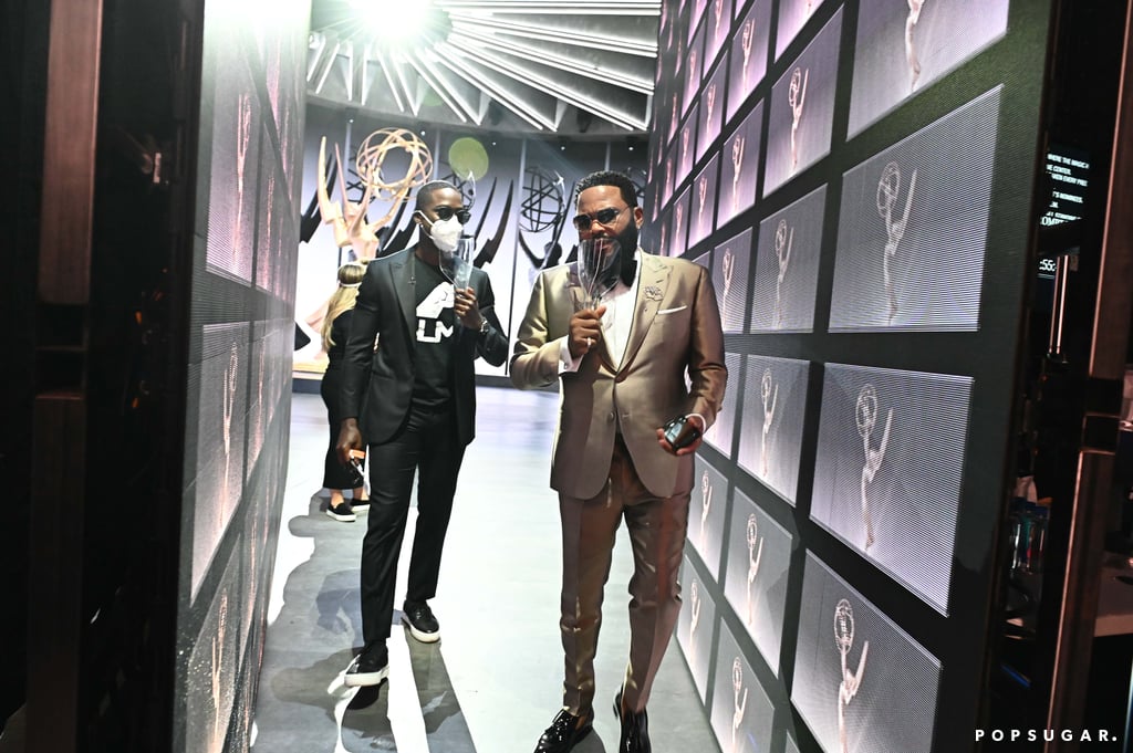 Sterling K. Brown and Anthony Anderson at the 2020 Emmys