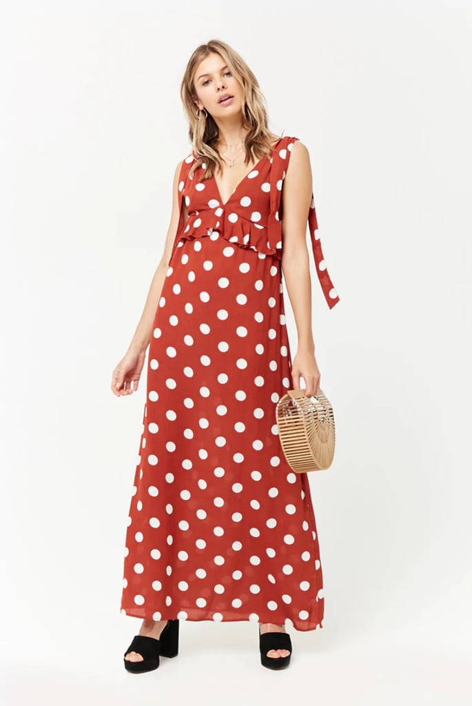 Forever 21 Polka Dot Maxi Dress