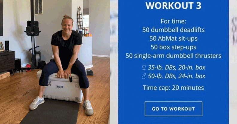 Tuesday: CrossFit Dumbbell Workout