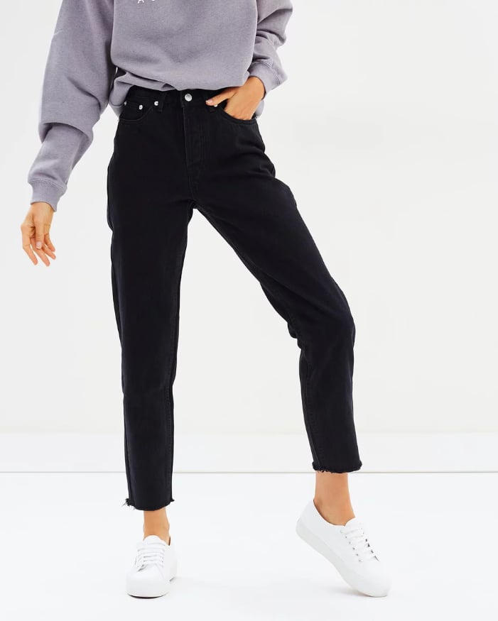 assembly label high waist rigid jeans