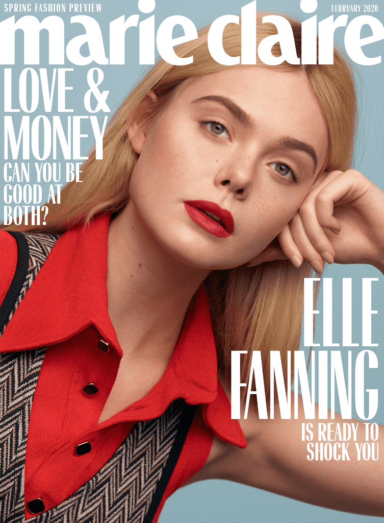 Elle Fanning in Marie Claire's February 2020 Issue