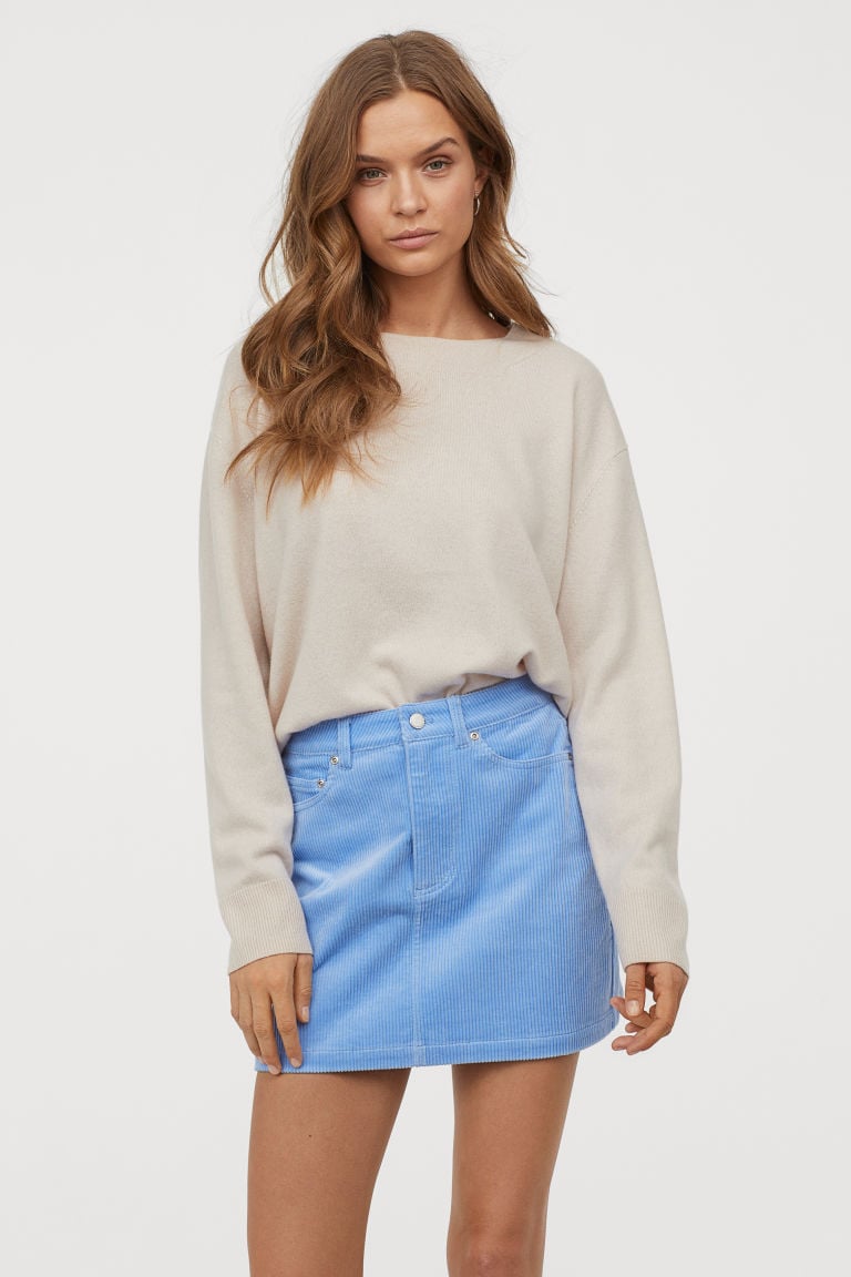 H&M Short Corduroy Skirt