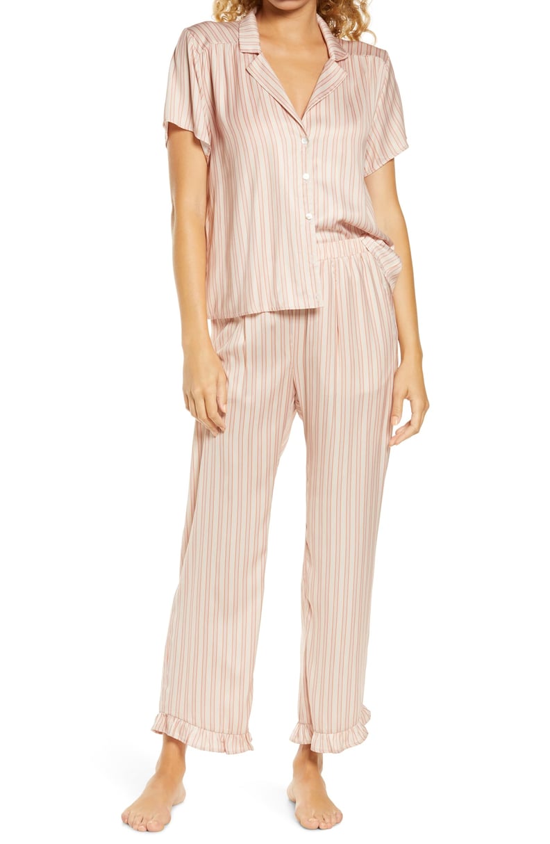 Saltwater Luxe Stripe Crop Pajamas