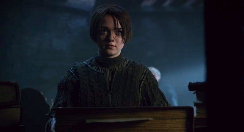Arya overhears as he continues, "He had an interesting directive concerning her daughters."