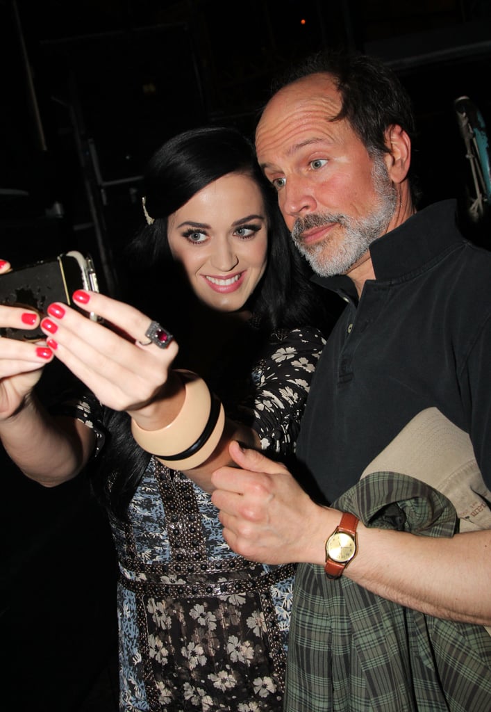 Katy Perry put on her best grin for a self-taken snap with Marcus Neville during a stop to see Kinky Boots on Broadway in May 2013.