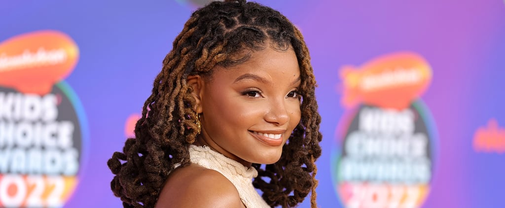 Halle Bailey Wears Cutout Crop Knit Sweater For Date Night