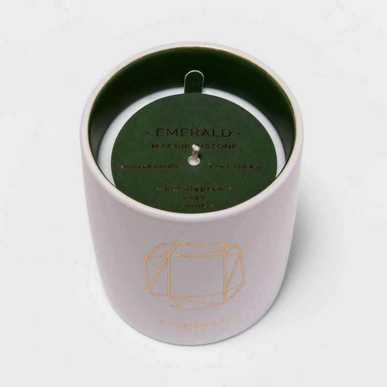 7oz Birthstone Ceramic Jar Emerald Candle (May)