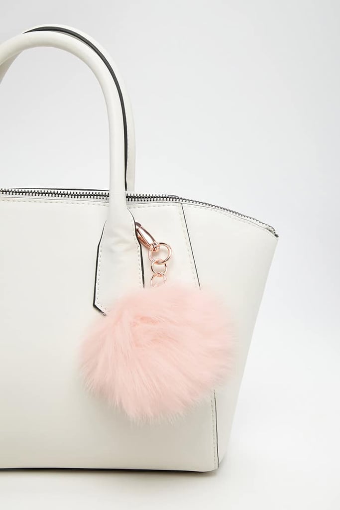 Faux Fur Pom-Pom Keychain