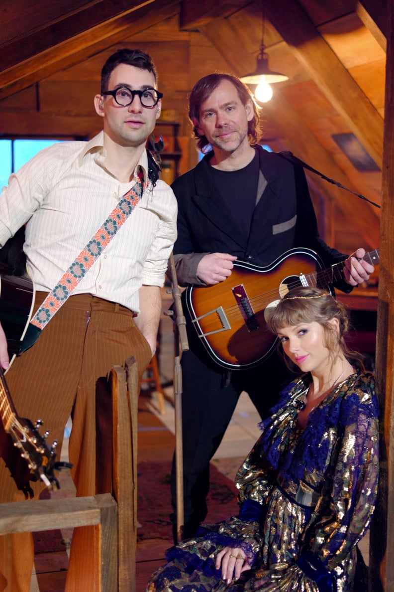 Taylor Swift and Jack Antonoff Performing at the 2021 Grammys