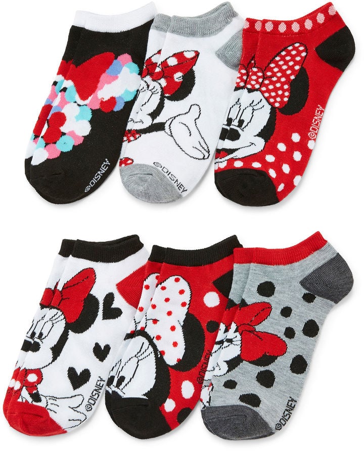 Minnie Mouse No-Show Socks