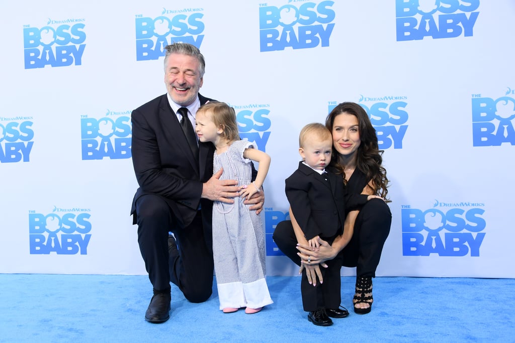 Alec Baldwin and His Family at Boss Baby Premiere March 2017