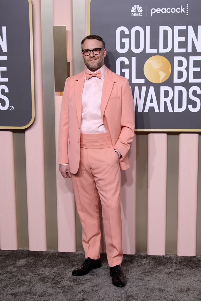 Seth Rogen at the 2023 Golden Globe Awards Golden Globes 2023 Red