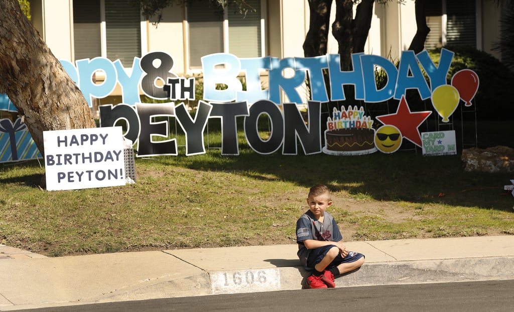 In April, an 8-year-old named Peyton Buss waited for his teammates from the Conejo Valley Little League to drive by in the hopes of celebrating his birthday. More than 25 cars filled with cheering parents and kids swung by his front yard to give their best wishes.