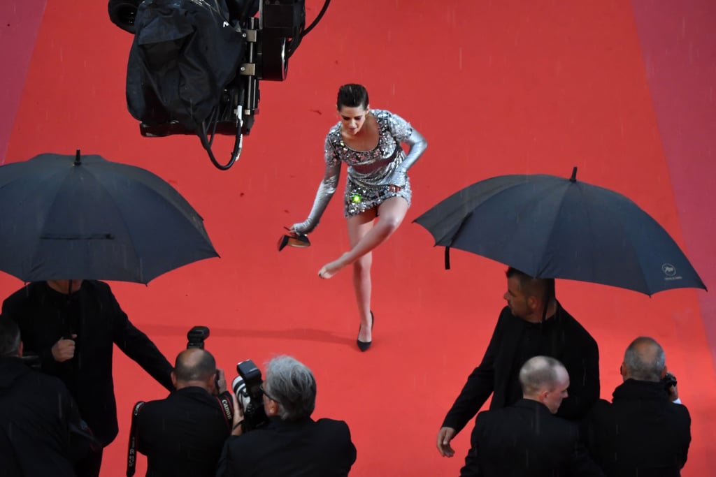 Kristen Stewart Takes Off Her Heels at Cannes Film Festival