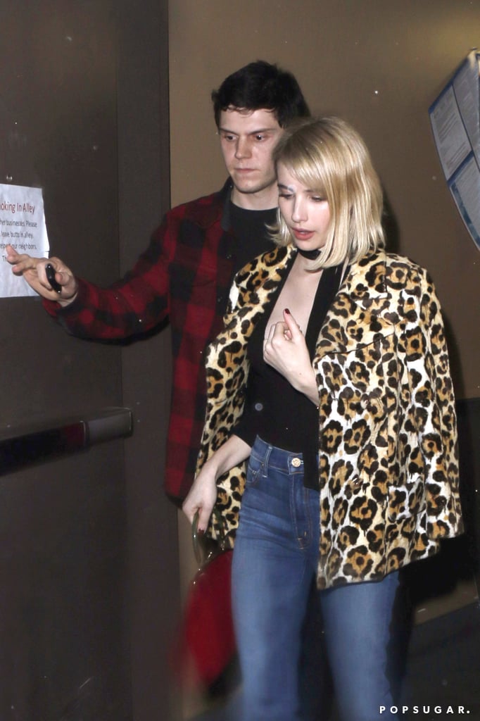 Emma Roberts and Evan Peters in LA Together January 2016