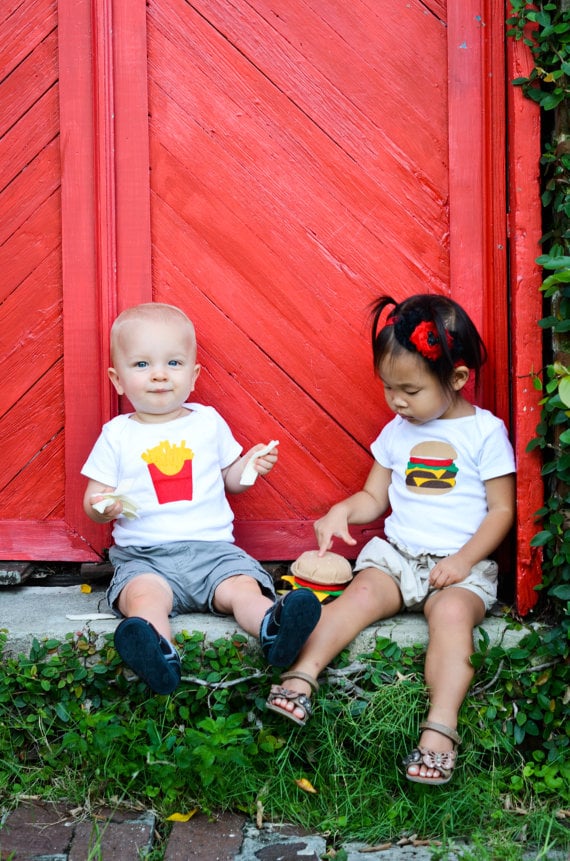 burger and fries set
