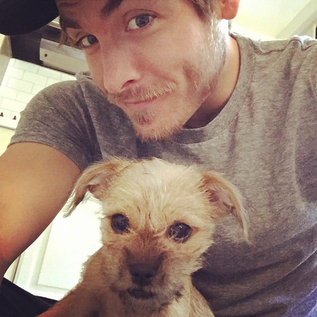 When he got this puppy to look directly at the camera because even animals understand the power of his eyes.