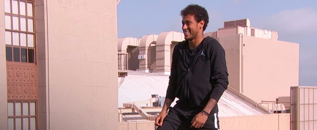 Neymar Making a Goal Across Hollywood Boulevard Video
