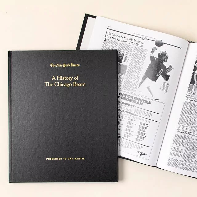 A Father's Day Gift For Sports Enthusiasts: New York Times Custom Football Book