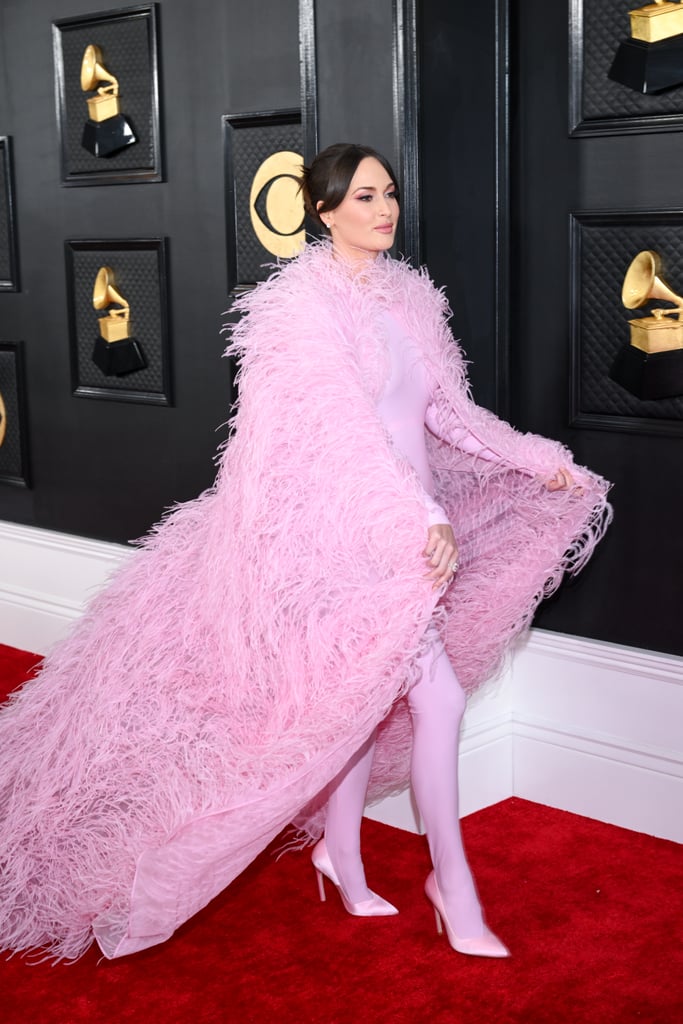 See Kacey Musgraves in Pink Valentino Cape at 2023 Grammys