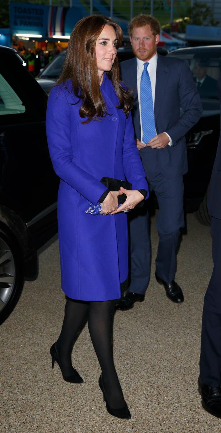 Kate Middleton Wearing Blue Reiss Coat | POPSUGAR Fashion Photo 7