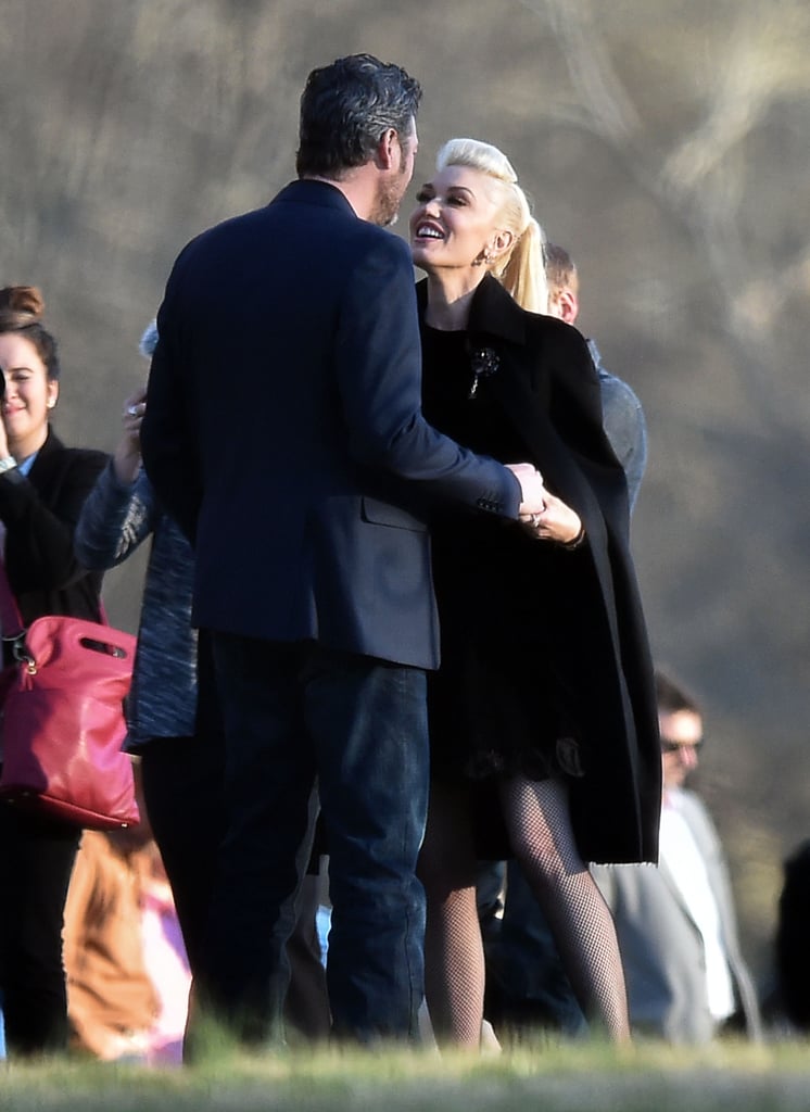 Gwen Stefani and Blake Shelton at RaeLynn's Wedding 2016