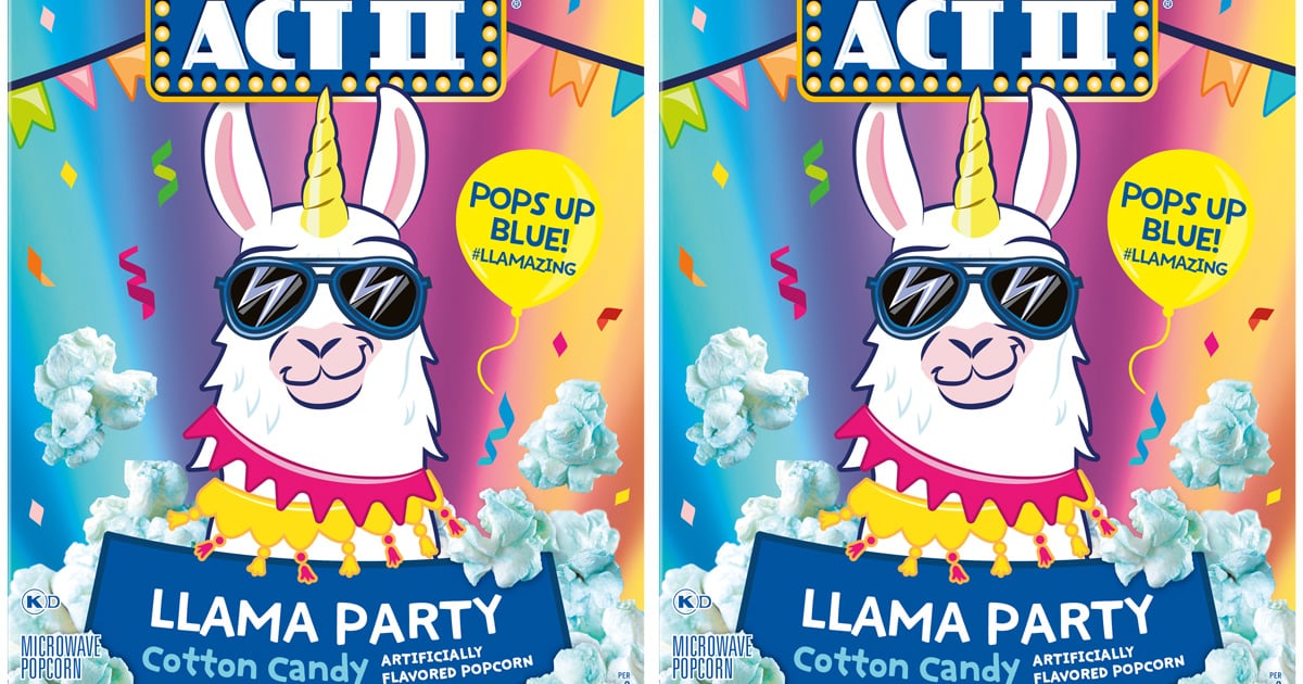 llama popcorn box
