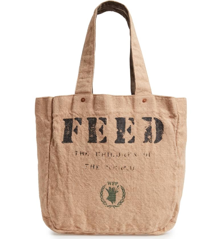 Feed 1 Bag Burlap Tote