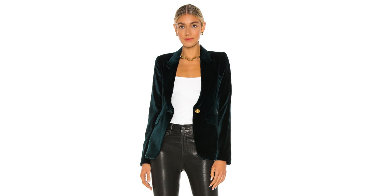 Smythe velvet peaked lapel hotsell blazer