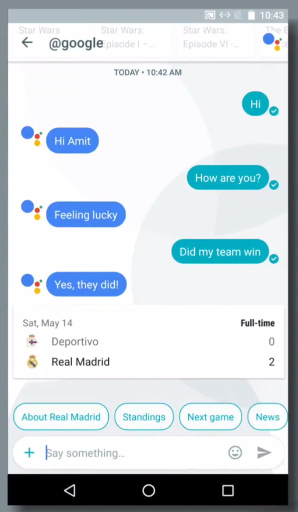You can ask your Google Assistant how they are feeling while getting sports news updates in real time.