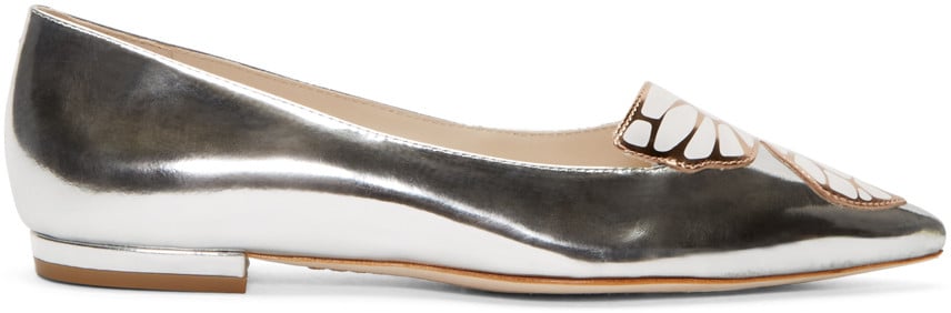 Sophia Webster Silver Butterfly Bibi Flats ($350) | Dressy Holiday Flats | POPSUGAR Fashion Photo 16