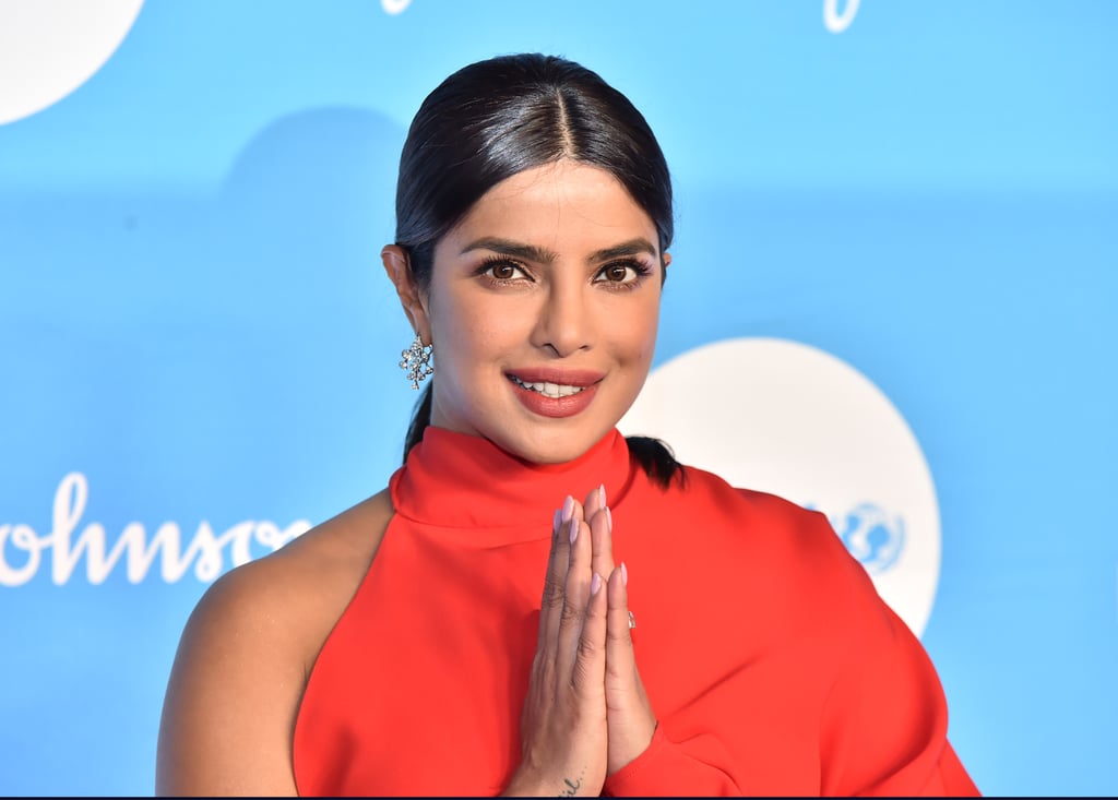 Priyanka Chopra's Red Salvatore Ferragamo One Shoulder Dress
