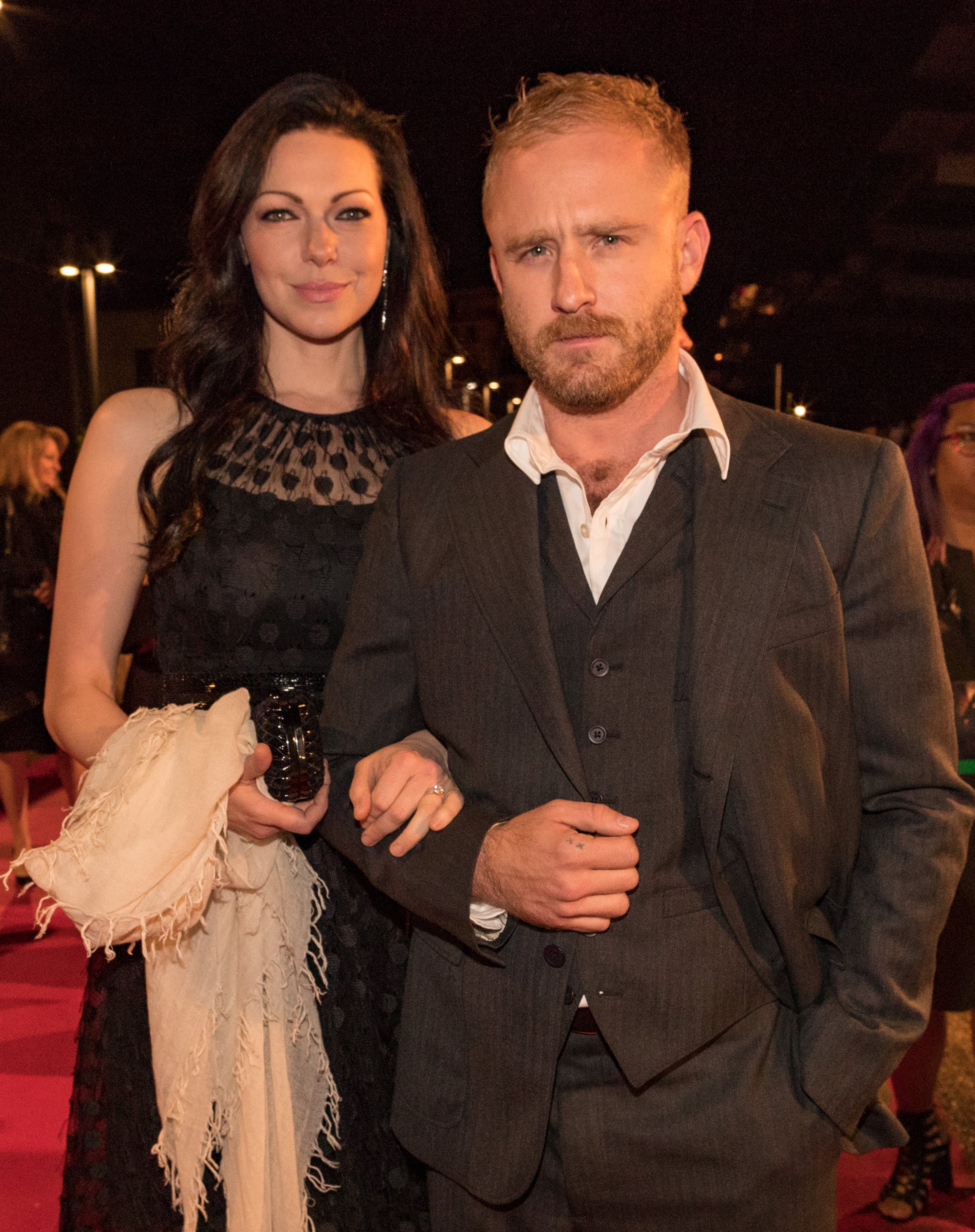 Laura Prepon and Ben Foster at Inferno Premiere October 2016 POPSUGAR Celebrity