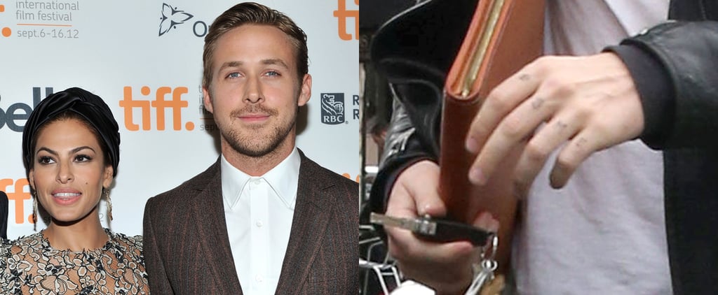 Ryan Gosling With Daughter's Name on His Hand | Pictures