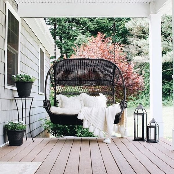 Swingasan Double Mocha Hanging Chair | Pier 1 Memorial Day Outdoor