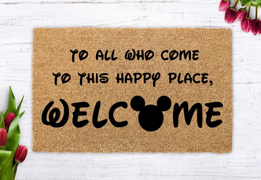 "To All Who Come to This Happy Place, Welcome" Doormat