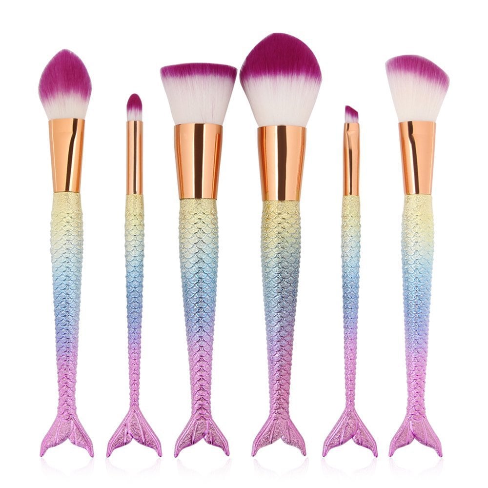 For a Makeup-Lover: LWHao Mermaid Makeup Brushes Kit