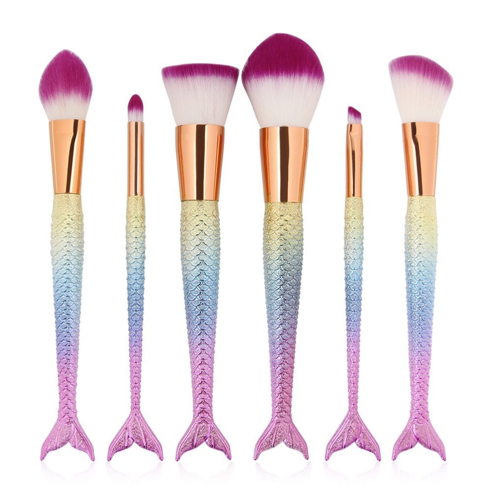 Mermaid Makeup Brushes Kit