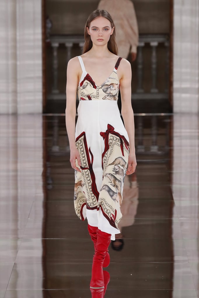 Victoria Beckham Fall/Winter 2020: Scarves Make an Elevated Addition to the Print Family