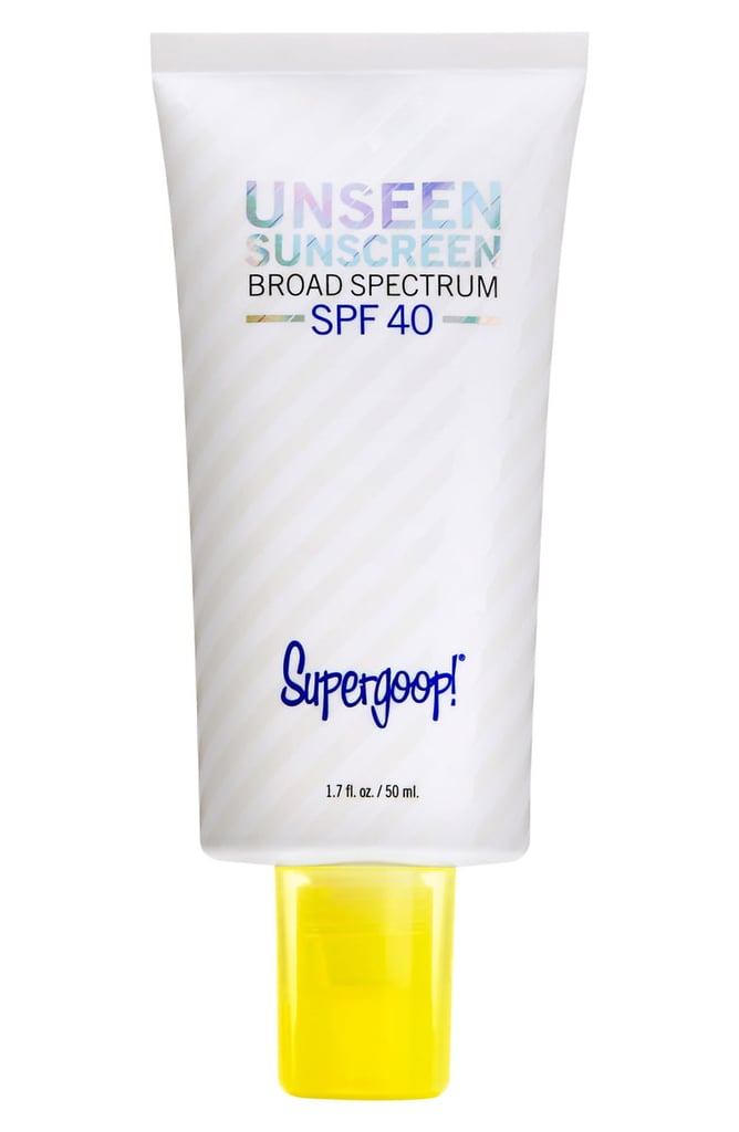 Best Clear Face Sunscreen: Supergoop! Unseen Sunscreen Broad Spectrum SPF 40