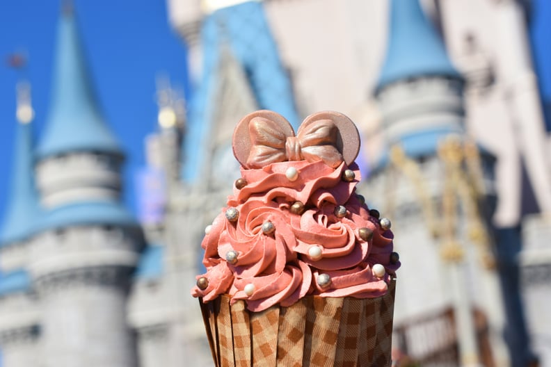 Rose Gold Velvet Swirl Cupcake