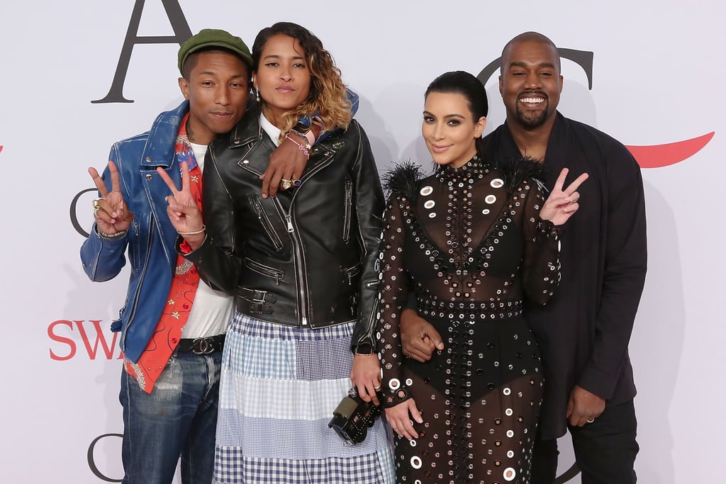 Kim Kardashian and Kanye West at CFDA Awards 2015 | Photos