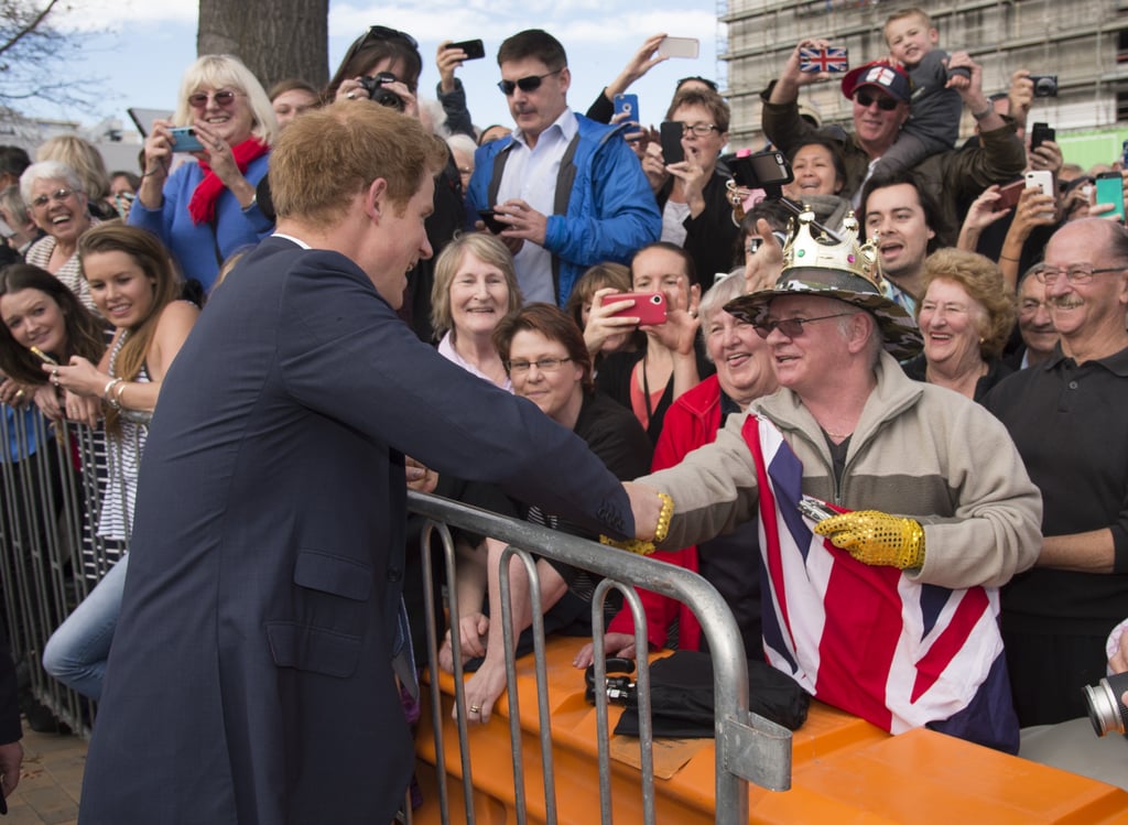 Prince Harry Embraces Former Teacher in New Zealand