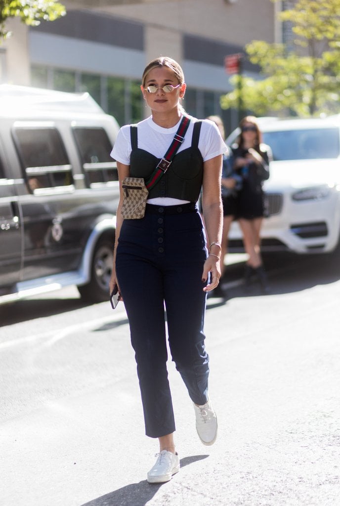 Layer Your Favorite Crop Top Over a Plain White Tee