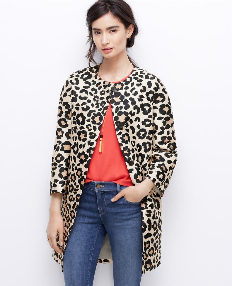 Ann Taylor Leopard Coat