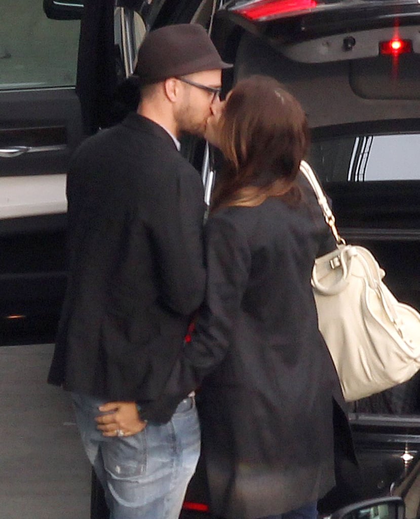 Jessica Biel and Justin Timberlake at the Airport