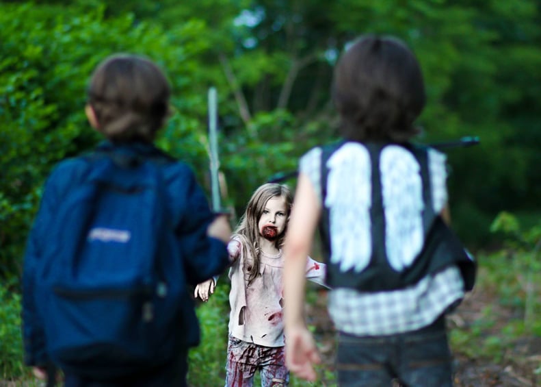 Aaron and Daryl Dixon Confront a Walker