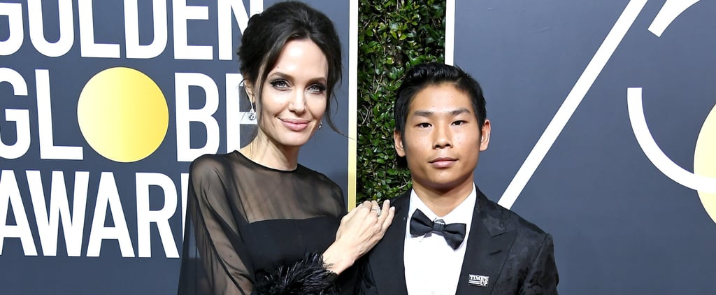 Angelina Jolie and Son Pax at the 2018 Golden Globes
